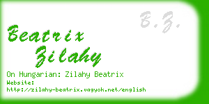 beatrix zilahy business card